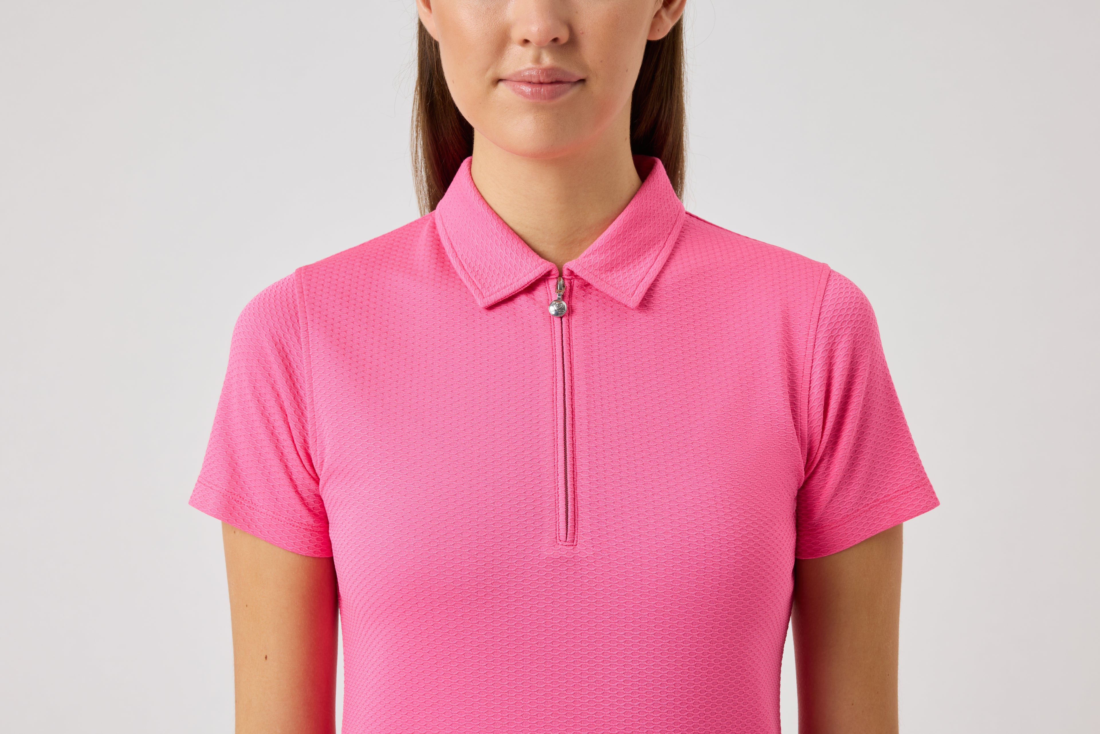 Peoria SS Polo shirt - Radiant Pink