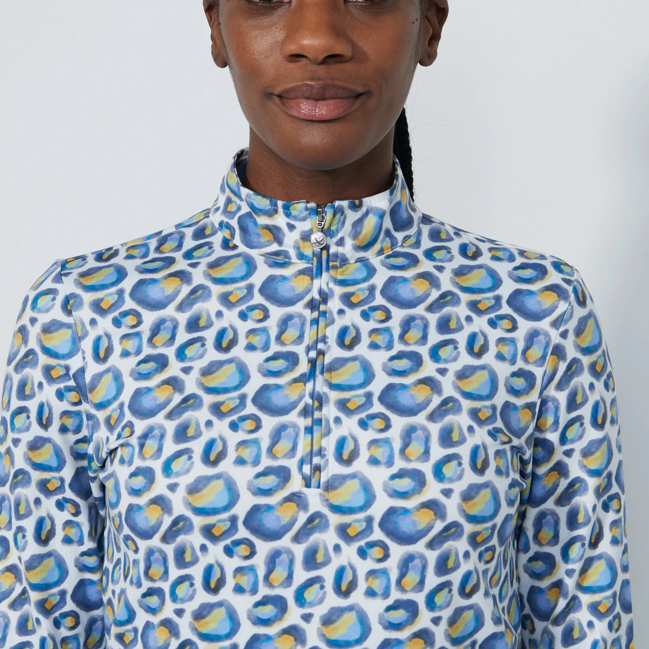 Print peached Half neck - Water Leo