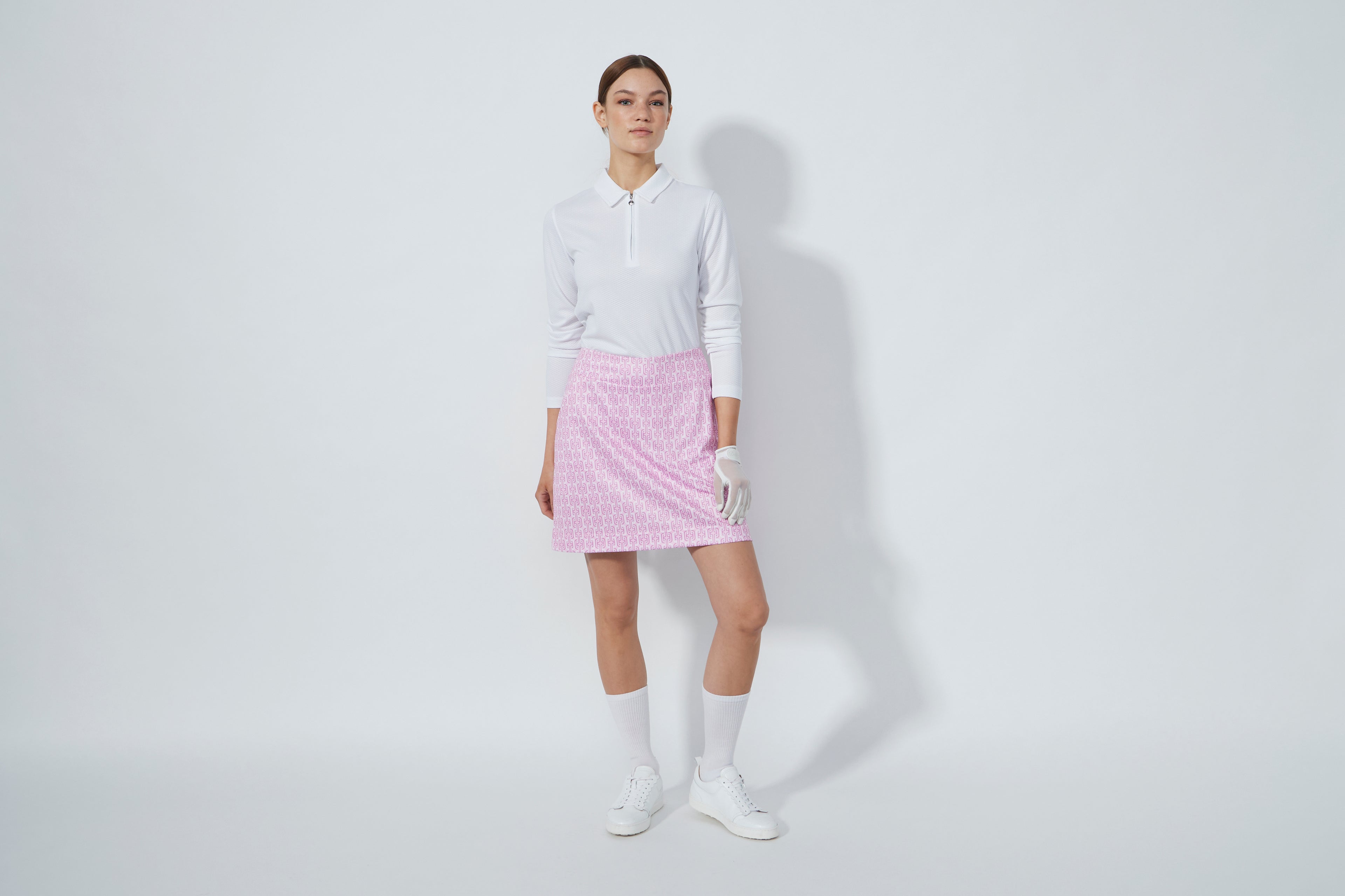 Printed Pull-on Skort 45 cm - Delusion Pink