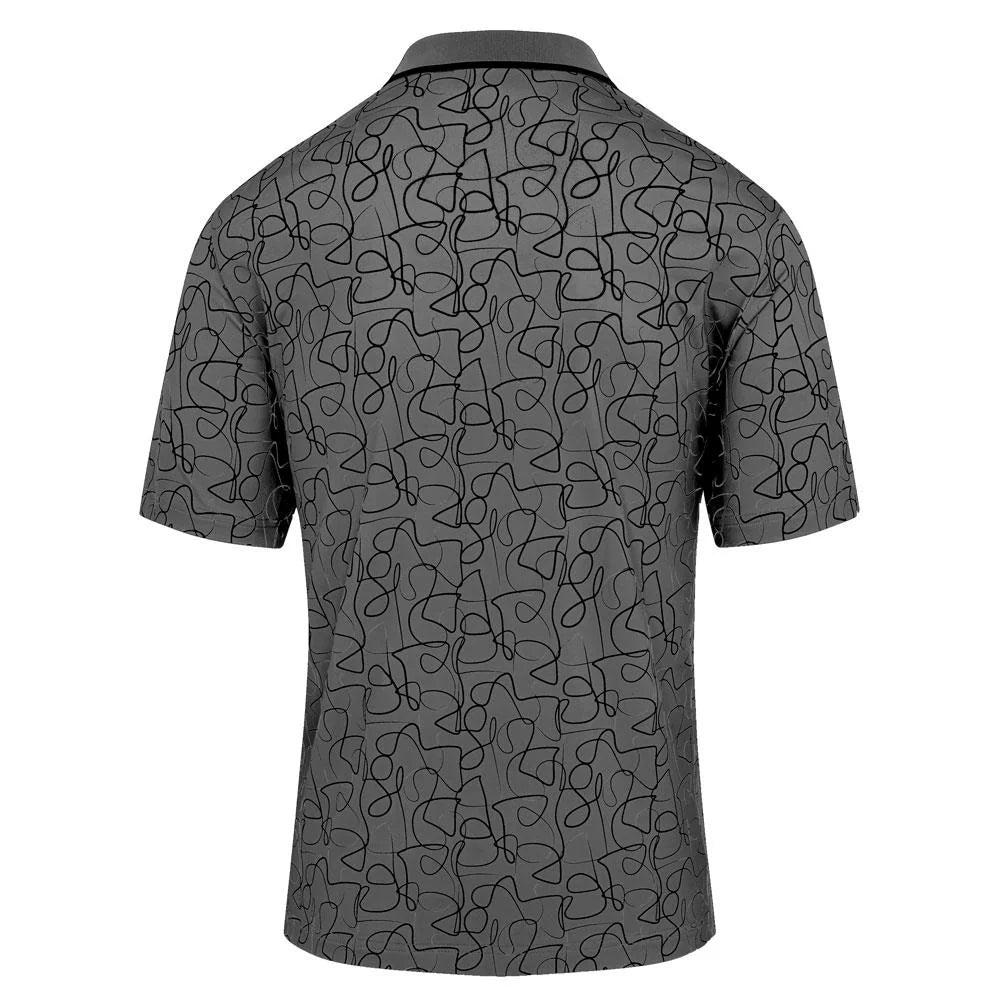 Mens Polo with Freehand Pattern