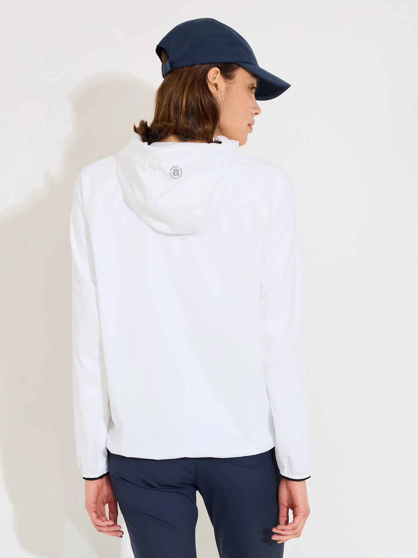 Lds Bounce waterproof hoodie - white
