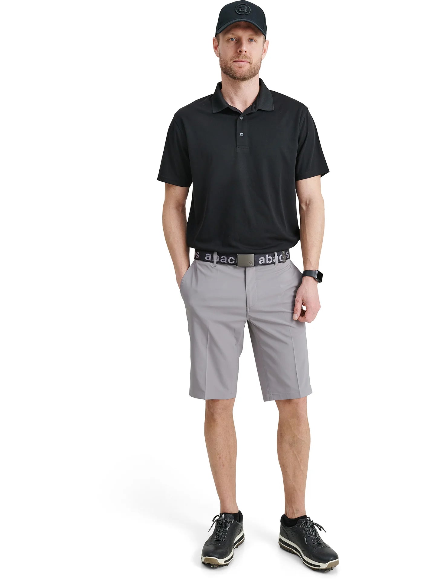 Mens Cray drycool polo - black