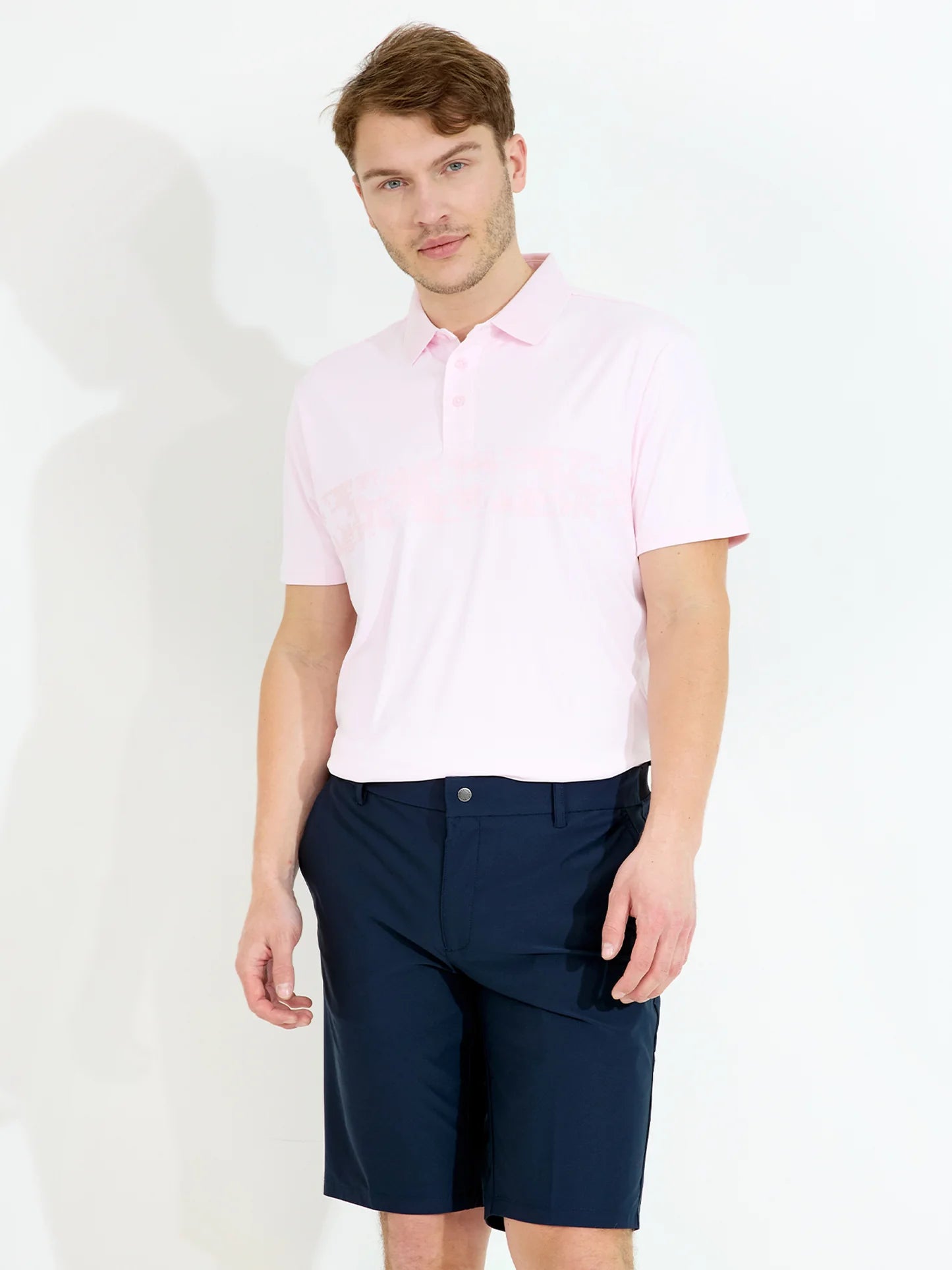 Mens Hosel drycool polo - lt.pink