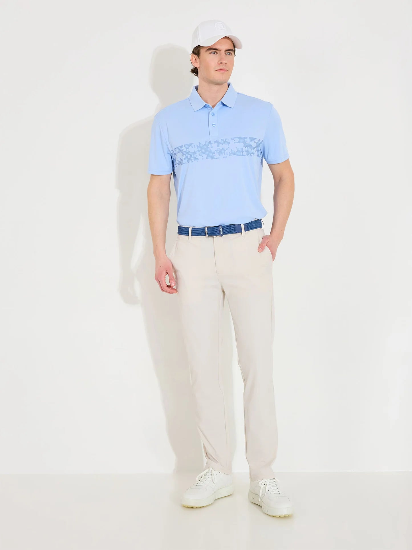 Mens Hosel drycool polo - iceblue