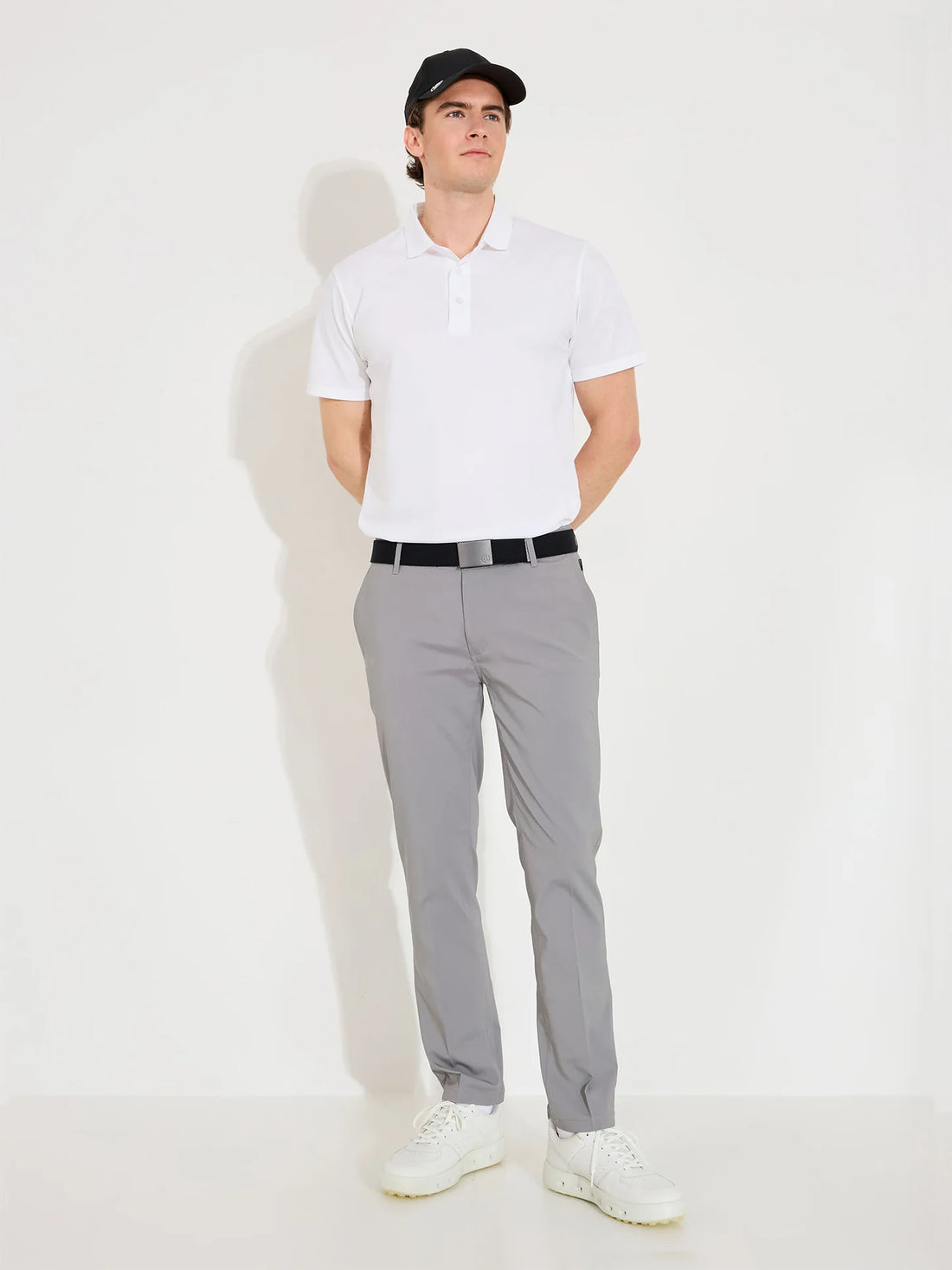 Mens Cleek flex trousers - lt.grey