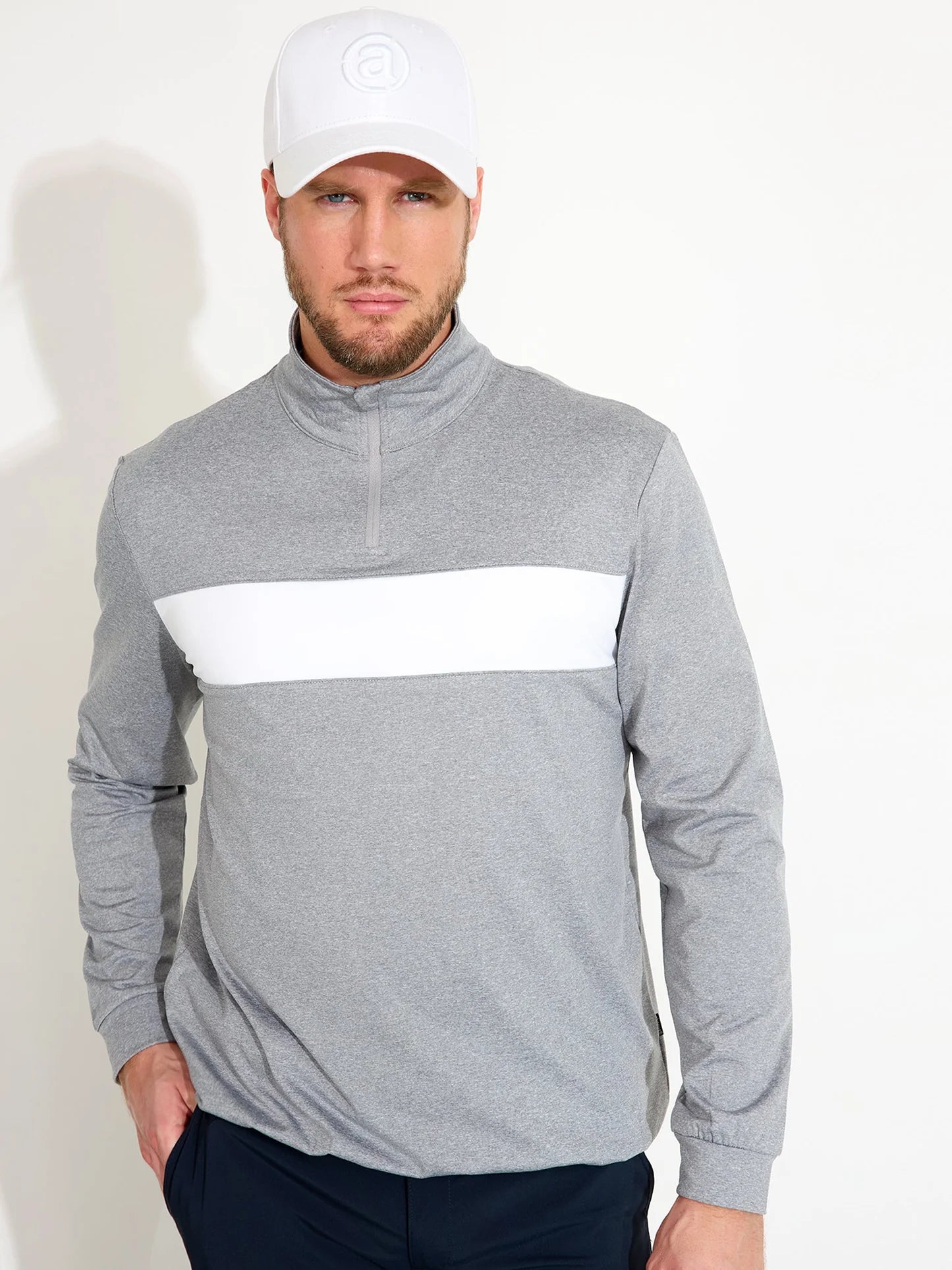Mens Club midlayer - lt.greymelange