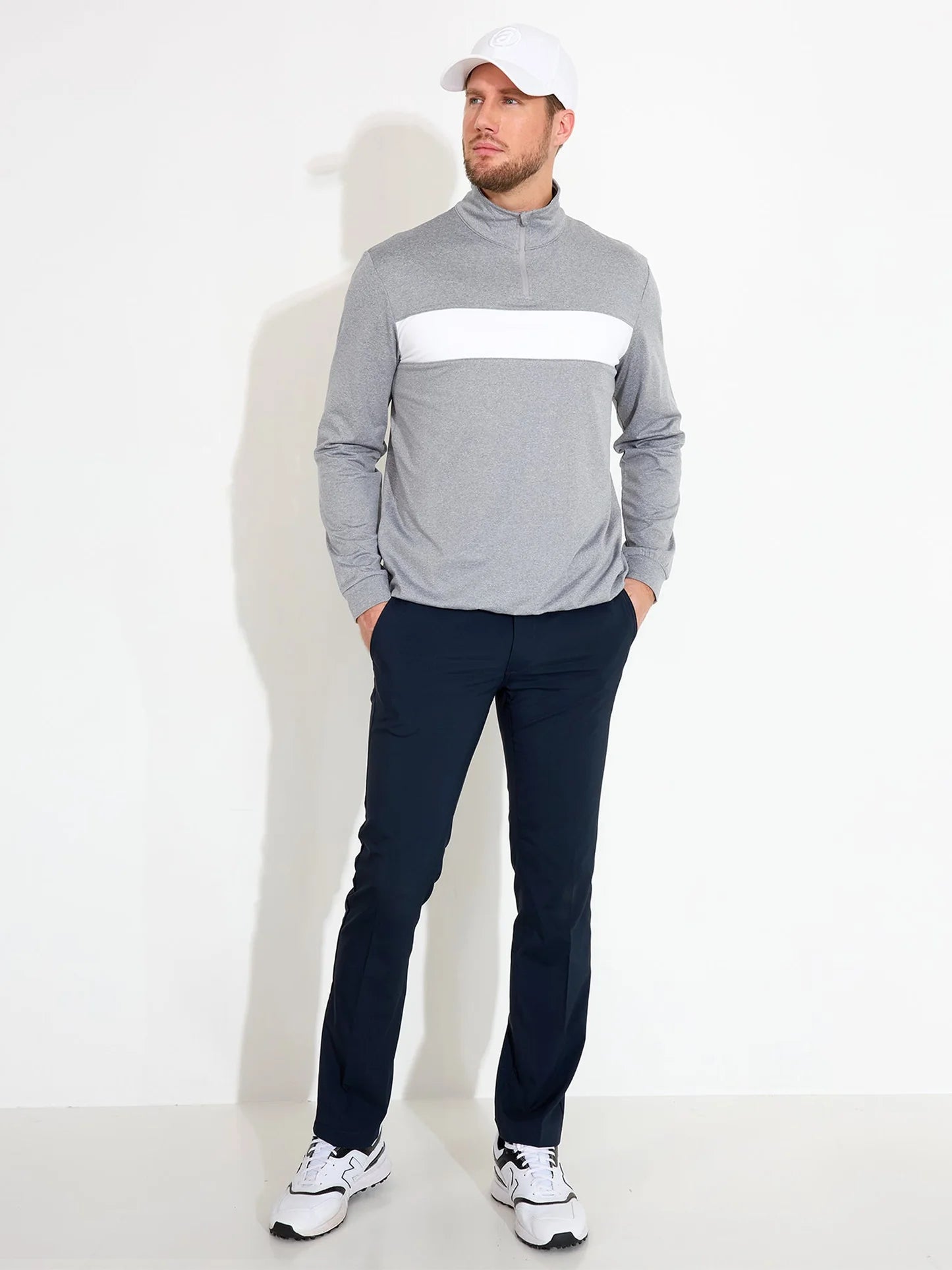 Mens Club midlayer - lt.greymelange