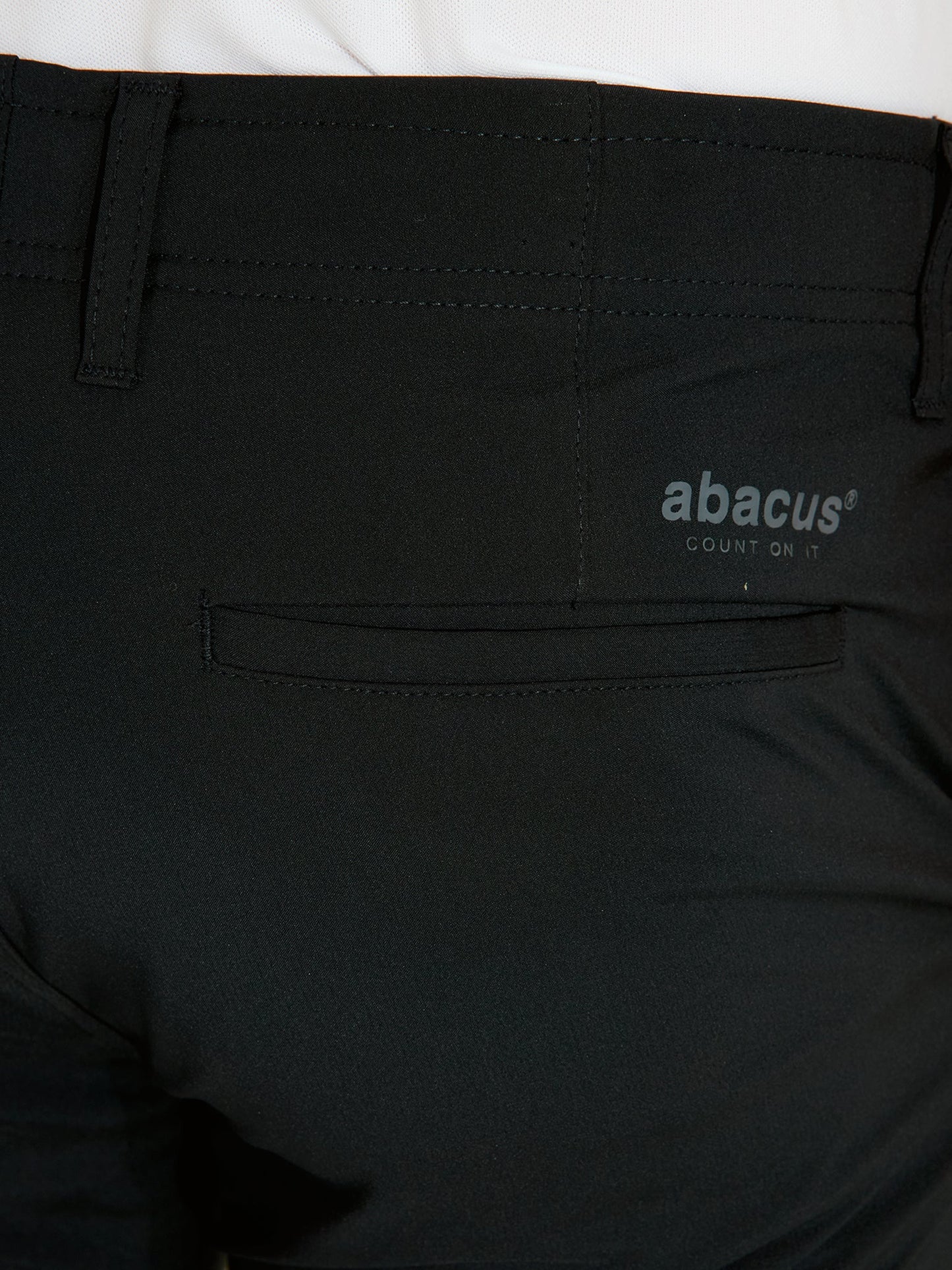 Mens Cleek flex trousers - black