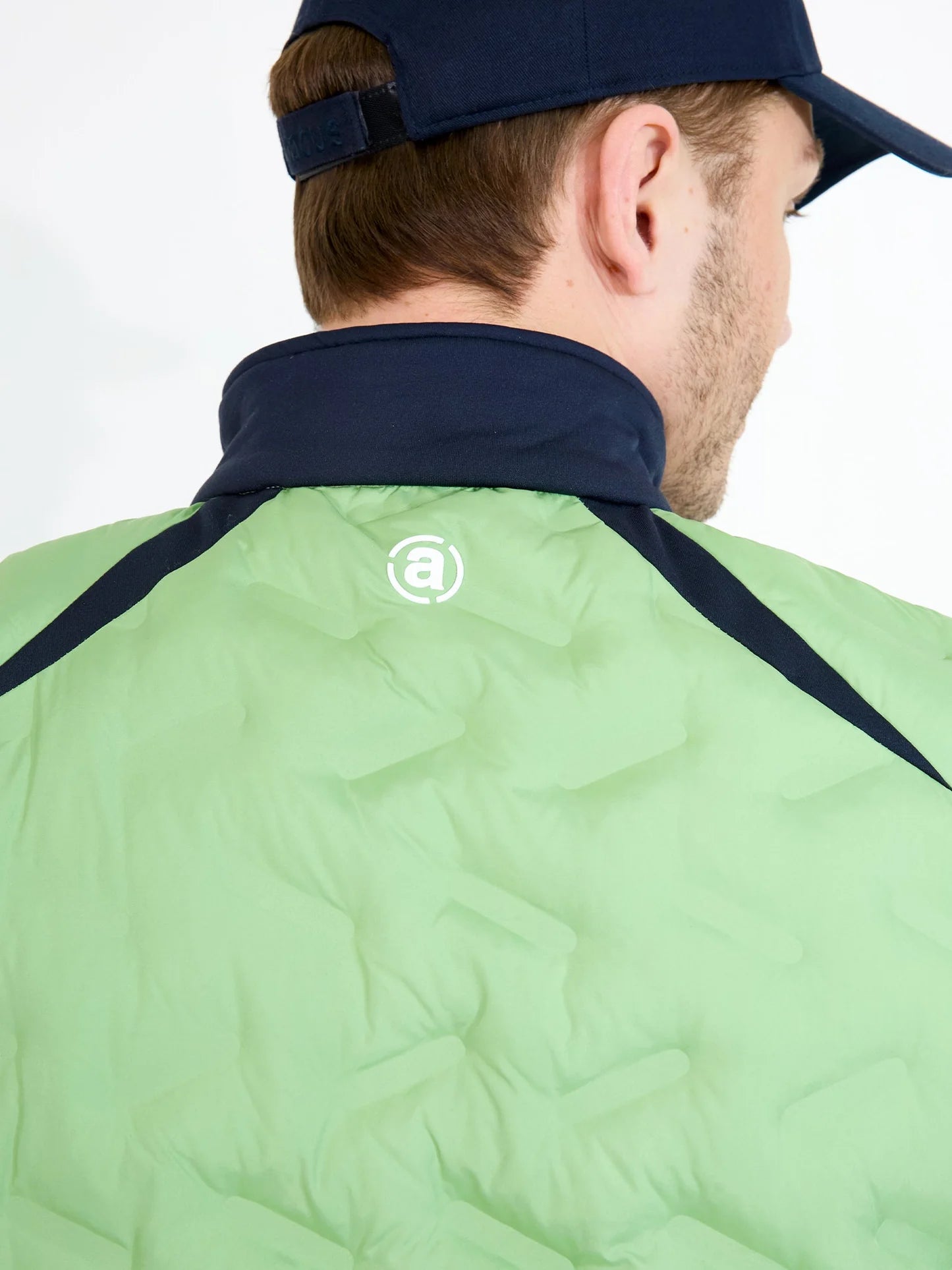 Mens Portrush hybrid jacket - apple/navy