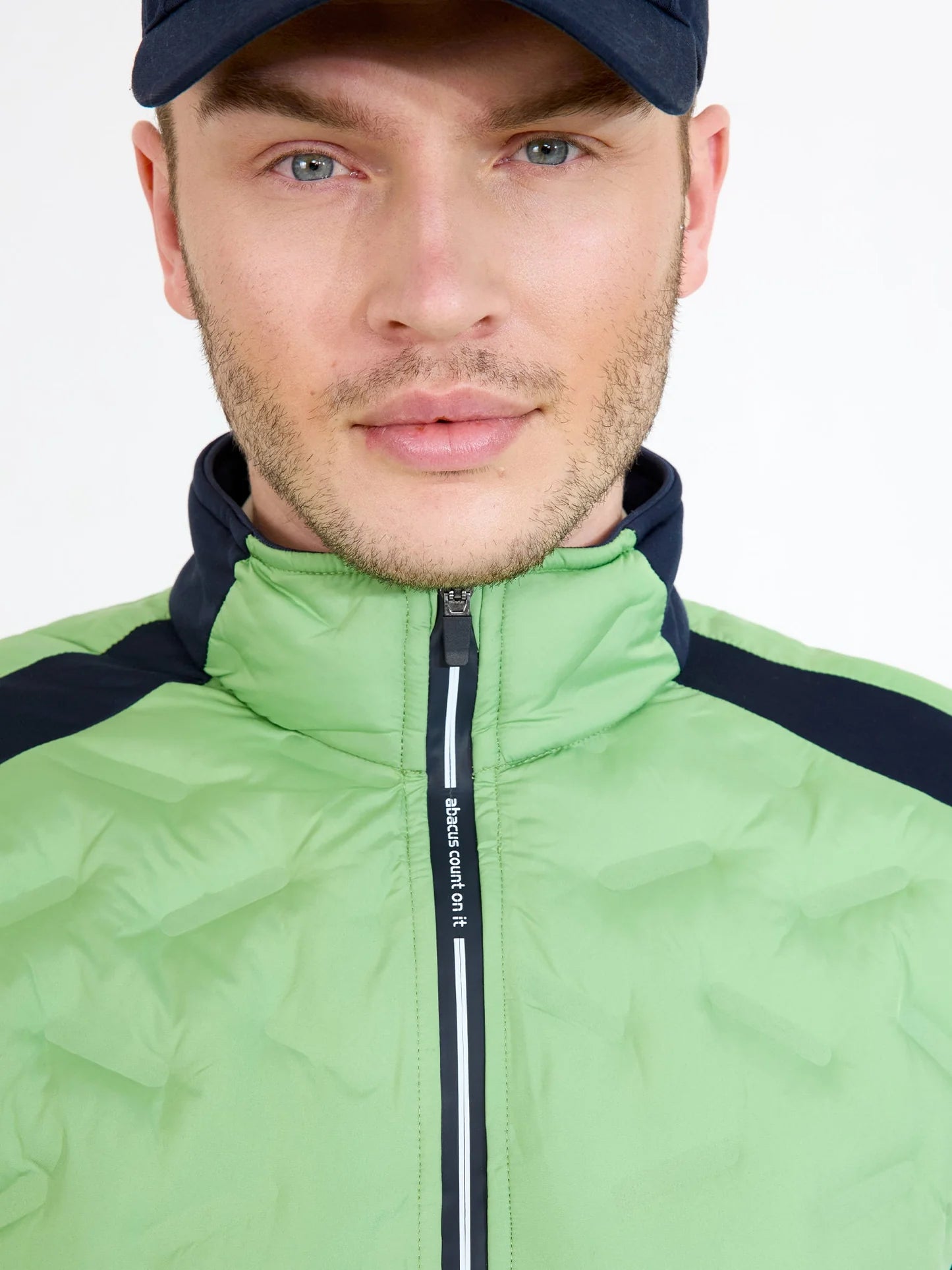 Mens Portrush hybrid jacket - apple/navy