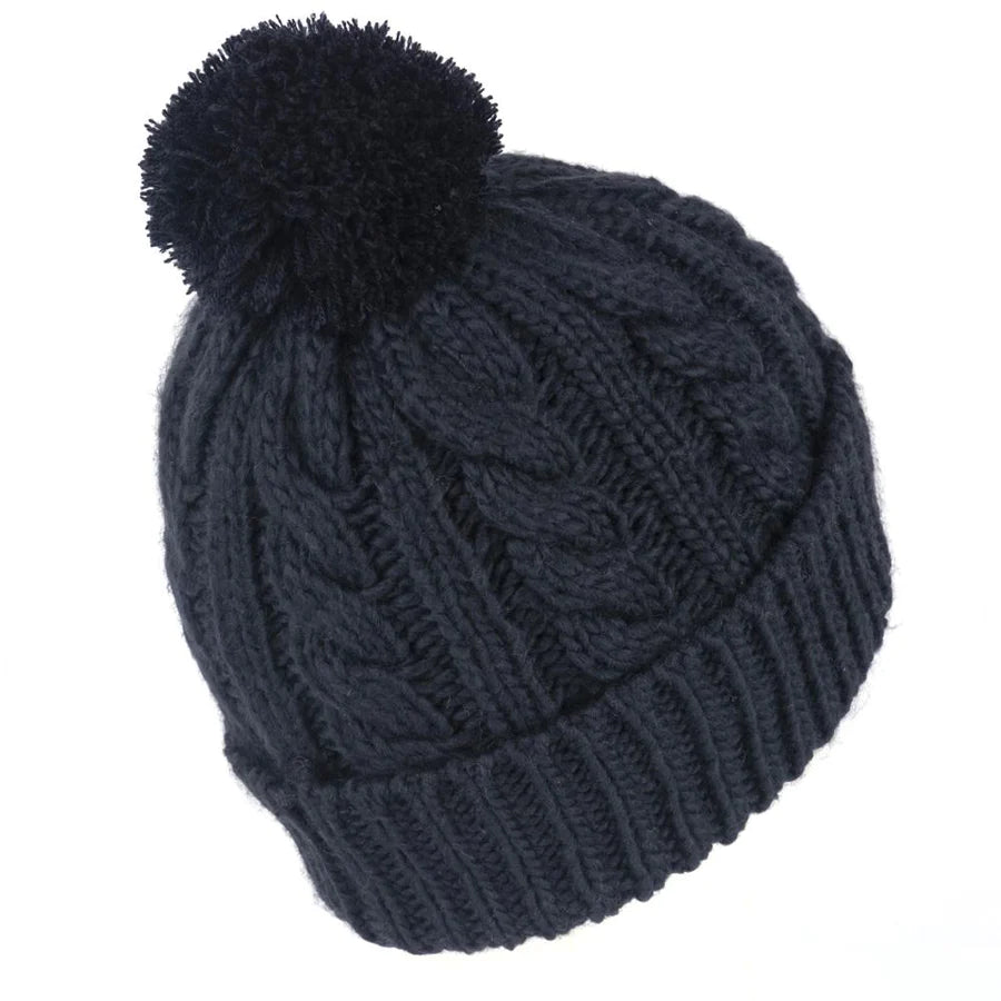Knitted Beanie With Fleece Lining