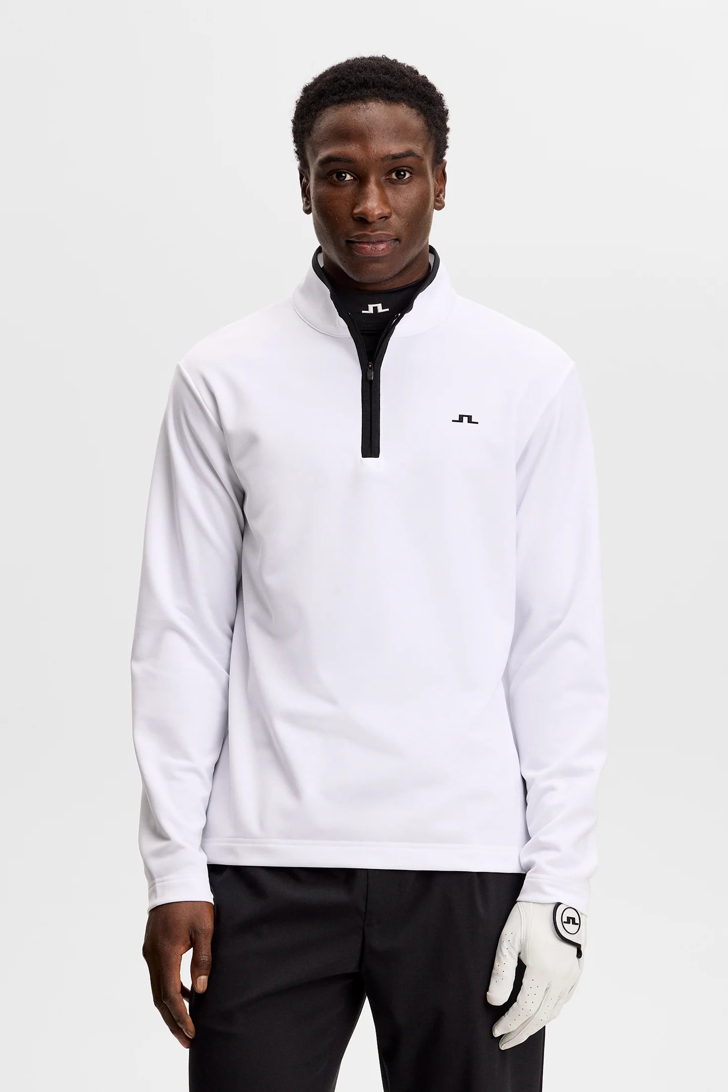 Clide Quarter Zip Mid Layer - White