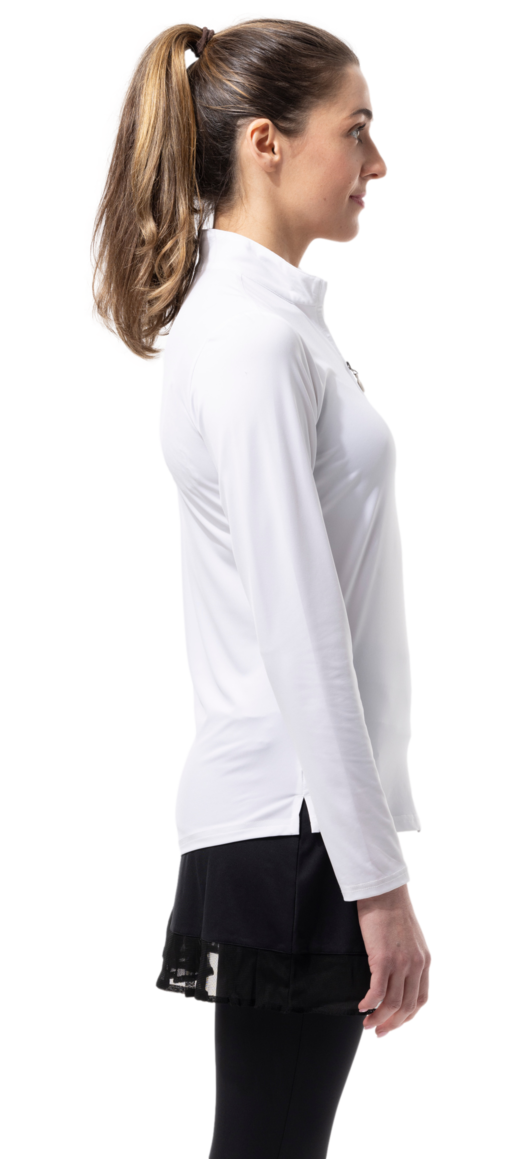 Sunglow L/S Solid Mock with Mesh