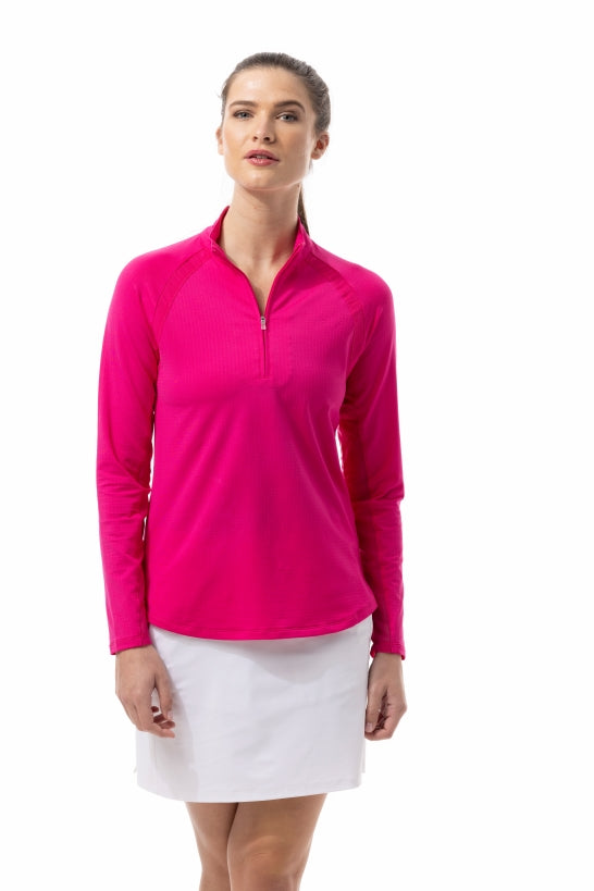 Soltek Raglan Sleeve Zip Mock