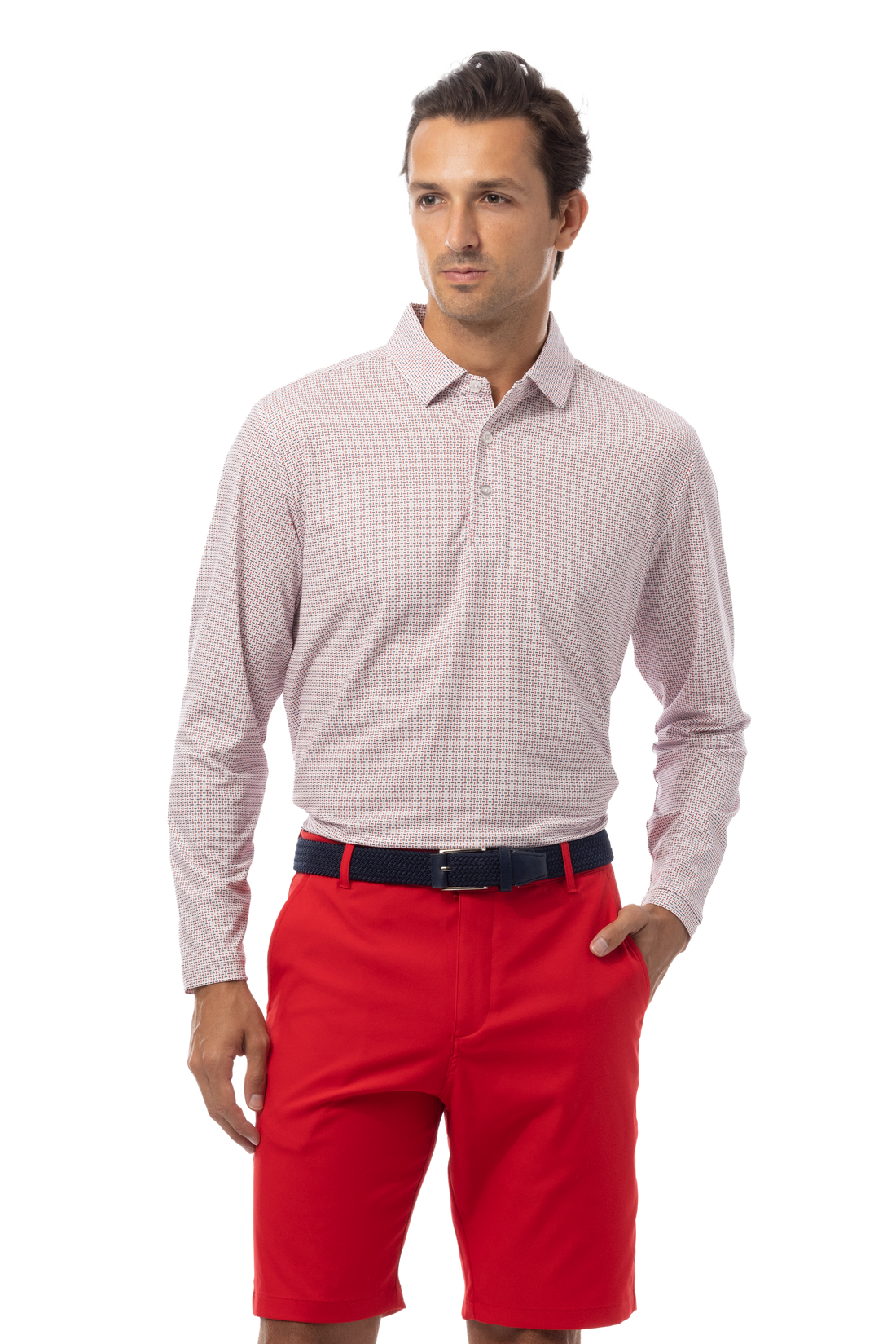 SOLTEKICE LONG SLEEVE POLO - MATRN