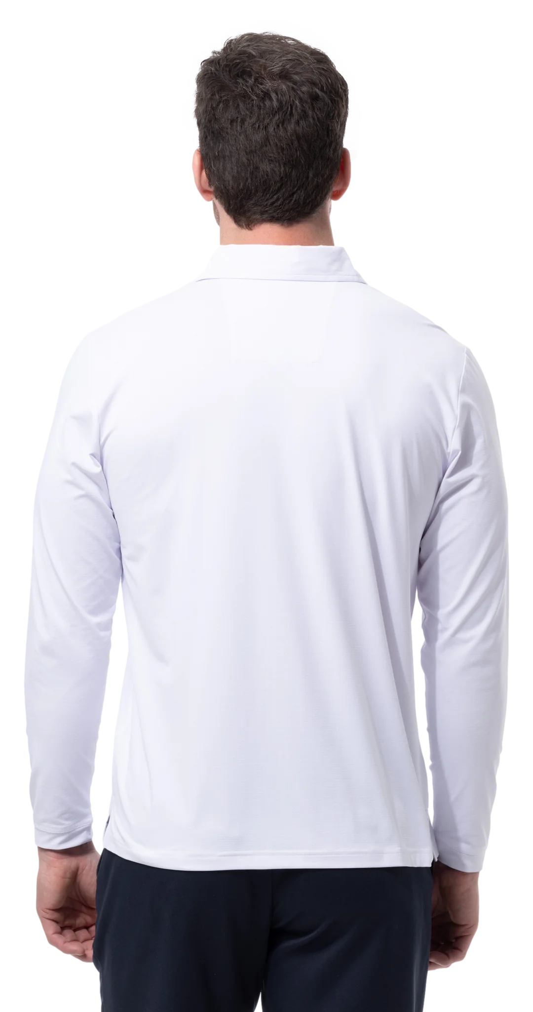 SOLAIRCOOL LONGSLEEVE POLO - WHI
