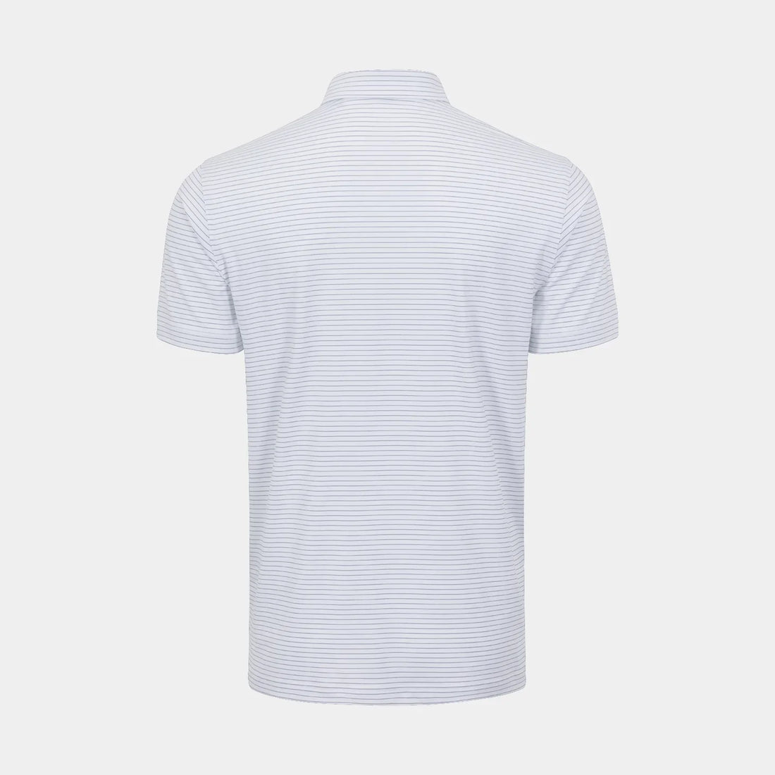 Helsby Pinstripe Jersey Performance Polo - White/Halo