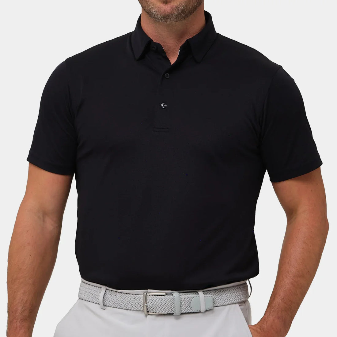 Player Pique Performance Polo - Black