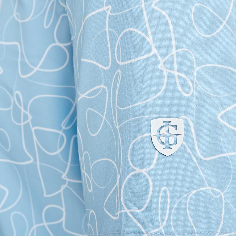 Mens Polo with Freehand Pattern