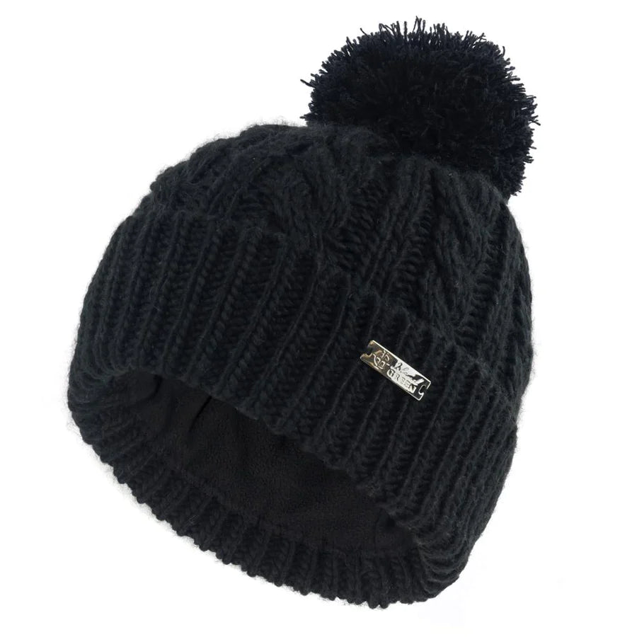 Knitted Beanie With Fleece Lining