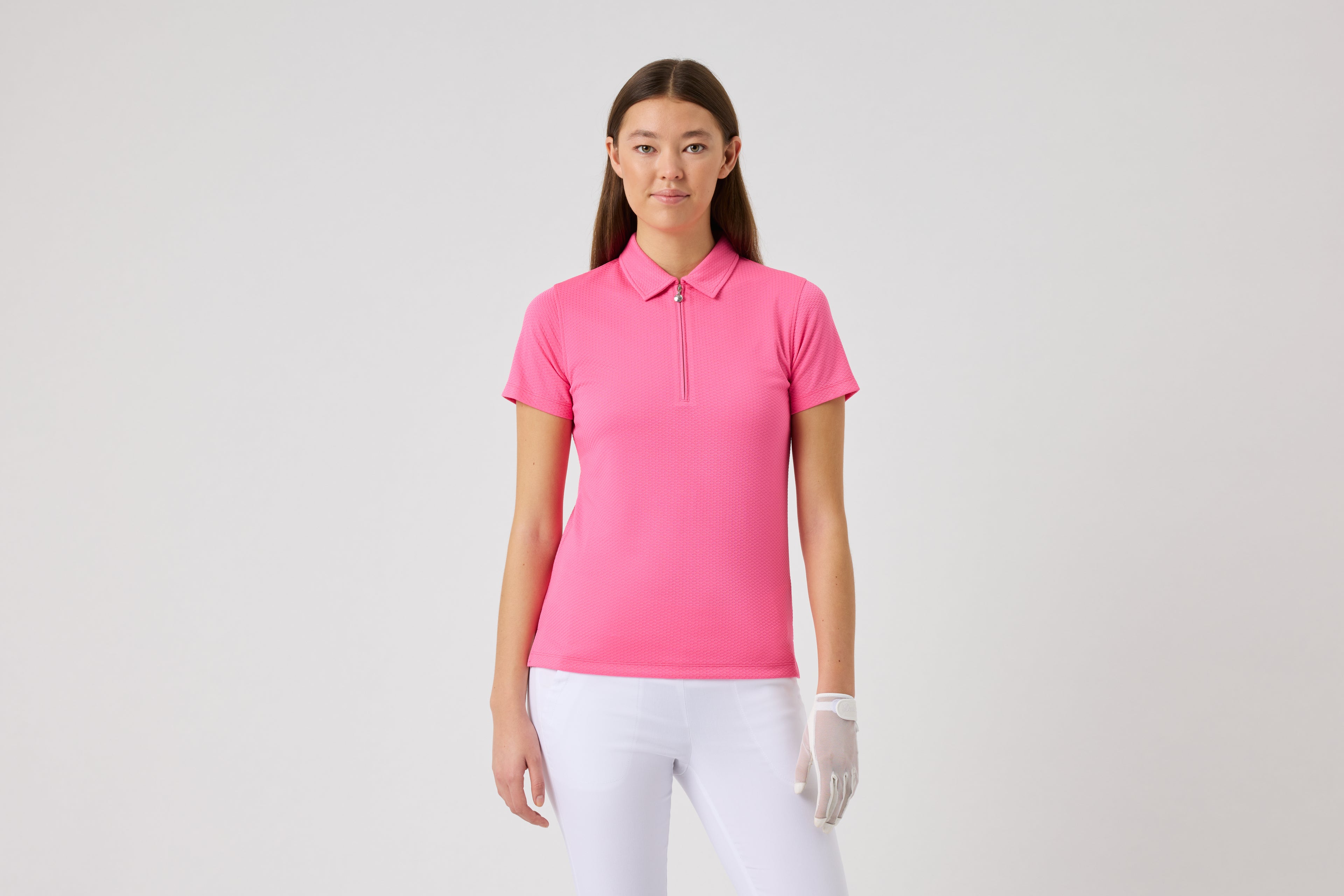 Peoria SS Polo shirt - Radiant Pink