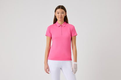 Peoria SS Polo shirt - Radiant Pink