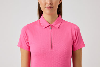 Peoria SS Polo shirt - Radiant Pink