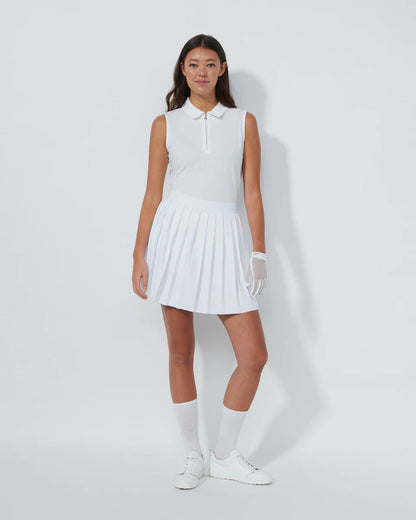 Pleated Skort 45 cm - White