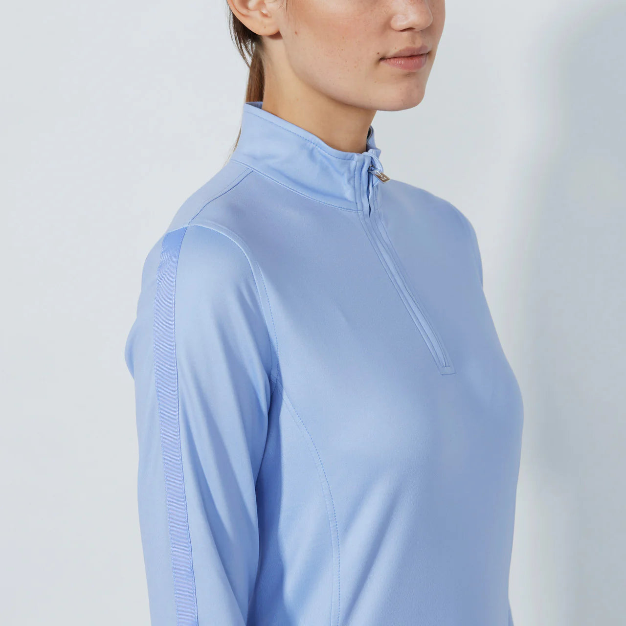 Anna LS Half neck - Blue heron