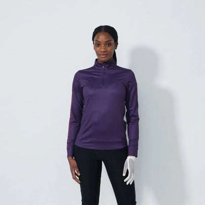 Anna LS Half neck - Dark purple
