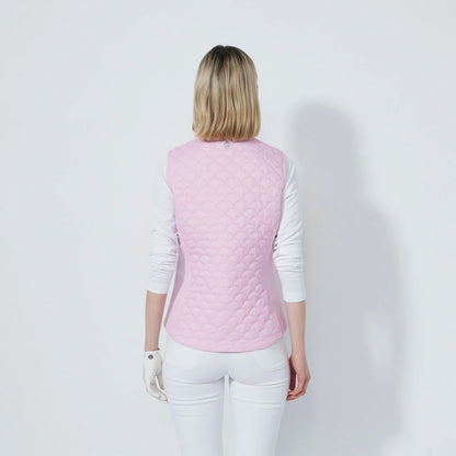 Quilt Padded vest - Pink pansy