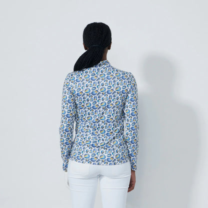 Print peached Half neck - Water Leo