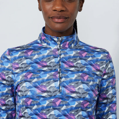 Print peached Half neck - Interwined