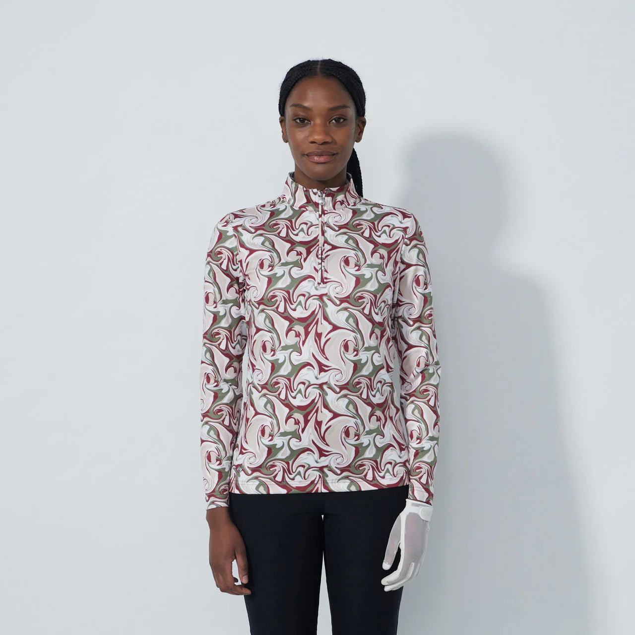Print peached Half neck - Swirl