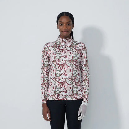Print peached Half neck - Swirl