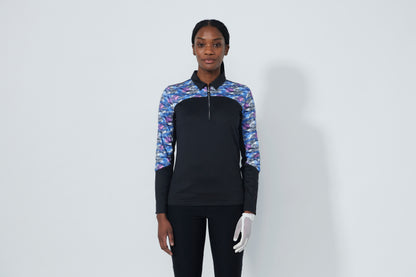 Peached LS Polo shirt - Black