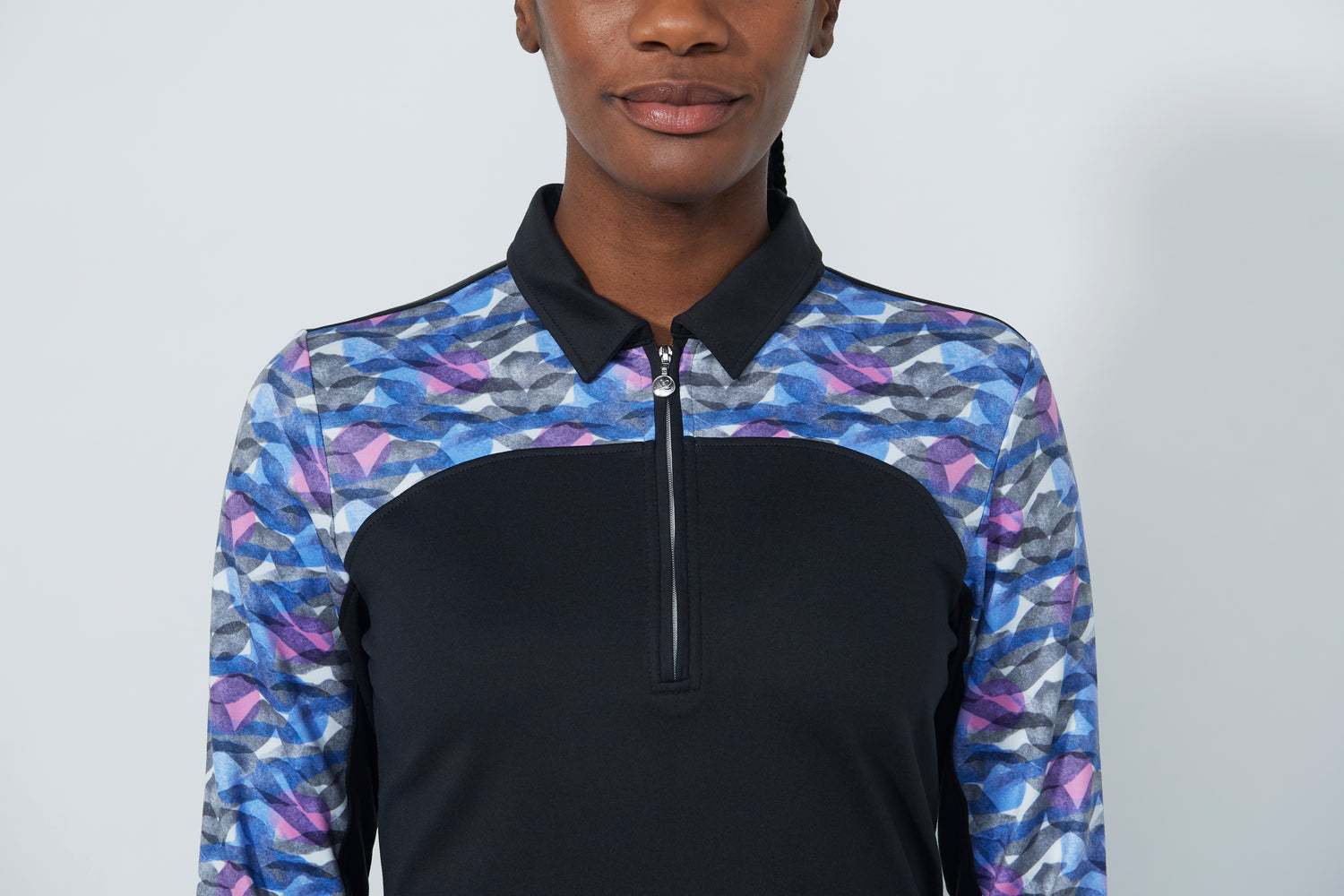 Peached LS Polo shirt - Black