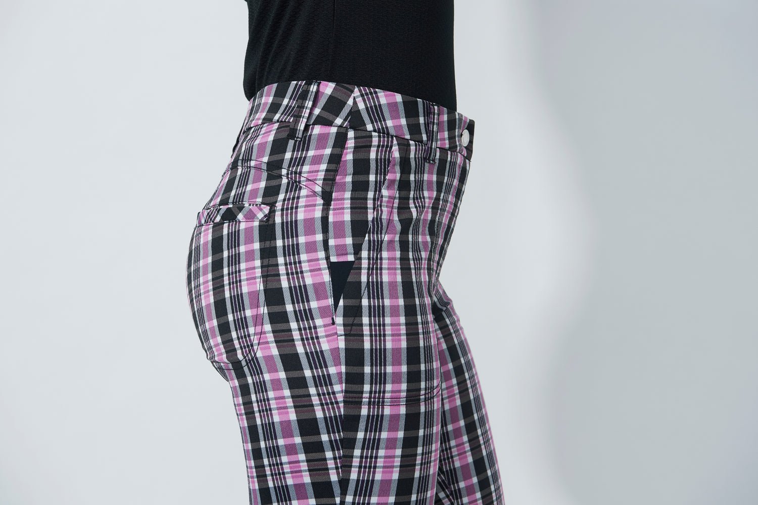 Golf Plaid Pants 32 inch - Check Multi