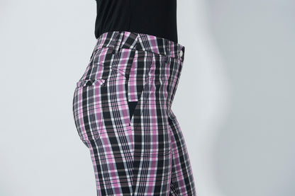 Golf Plaid Pants 32 inch - Check Multi