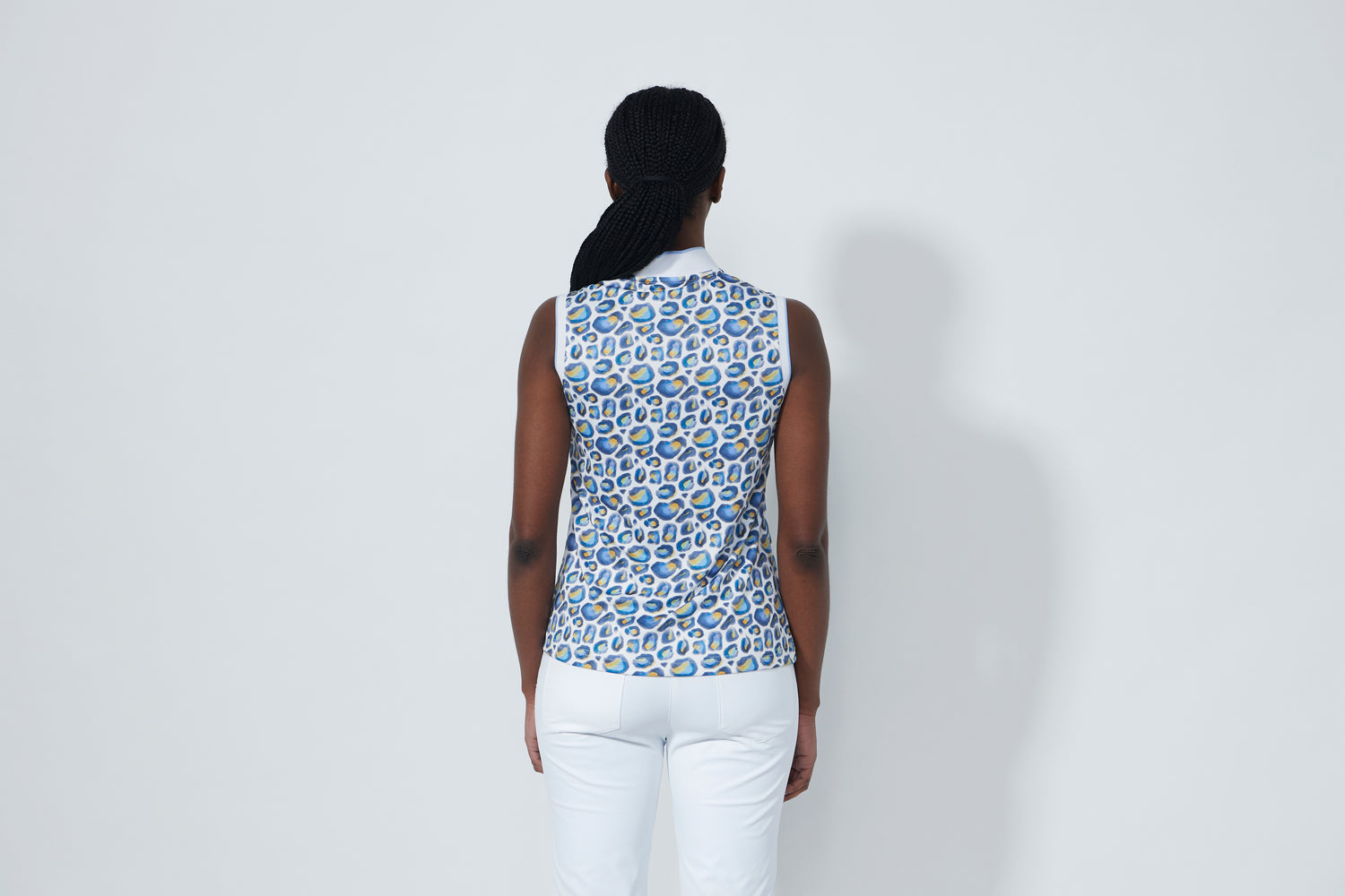 Printed SL Polo shirt - Water Leo