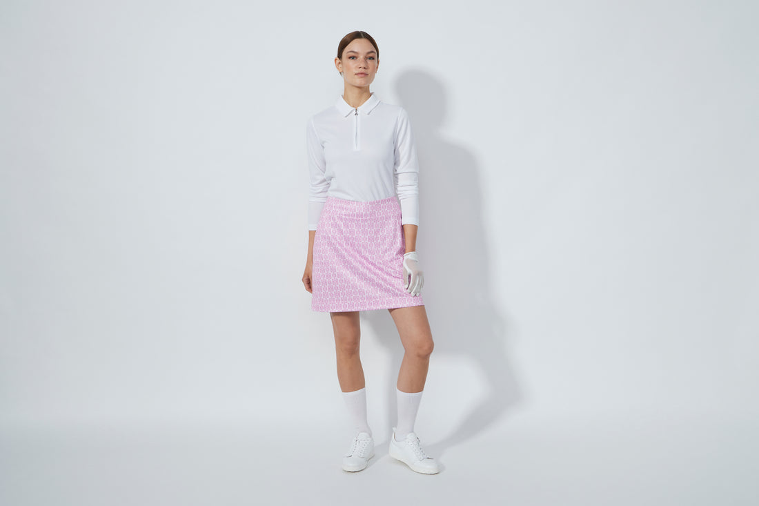 Printed Pull-on Skort 45 cm - Delusion Pink