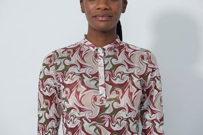 Breeze Mesh 3/4S polo shirt - Swirl