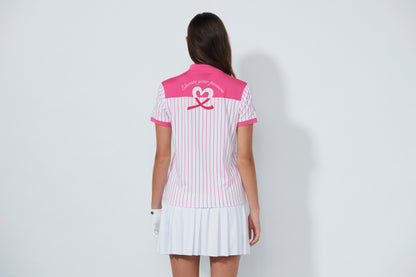 Club SS Polo shirt - Radiant Pink