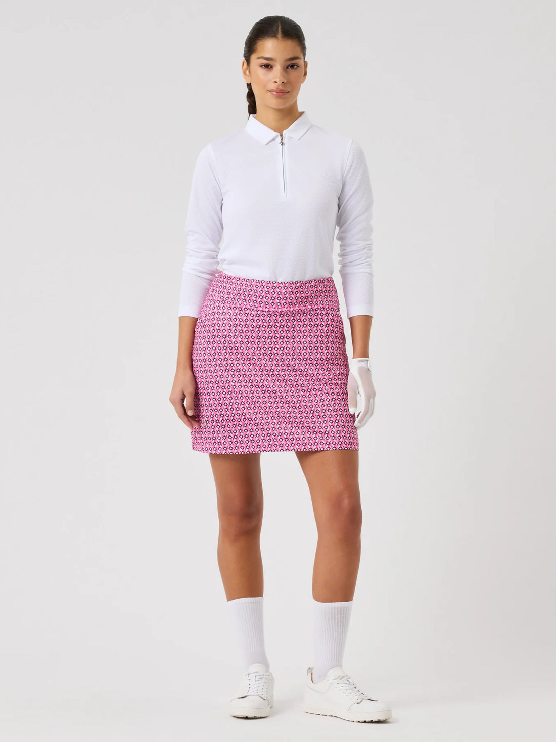 Sheermotion Skort 45 cm - 50 Geometric Palm Tree