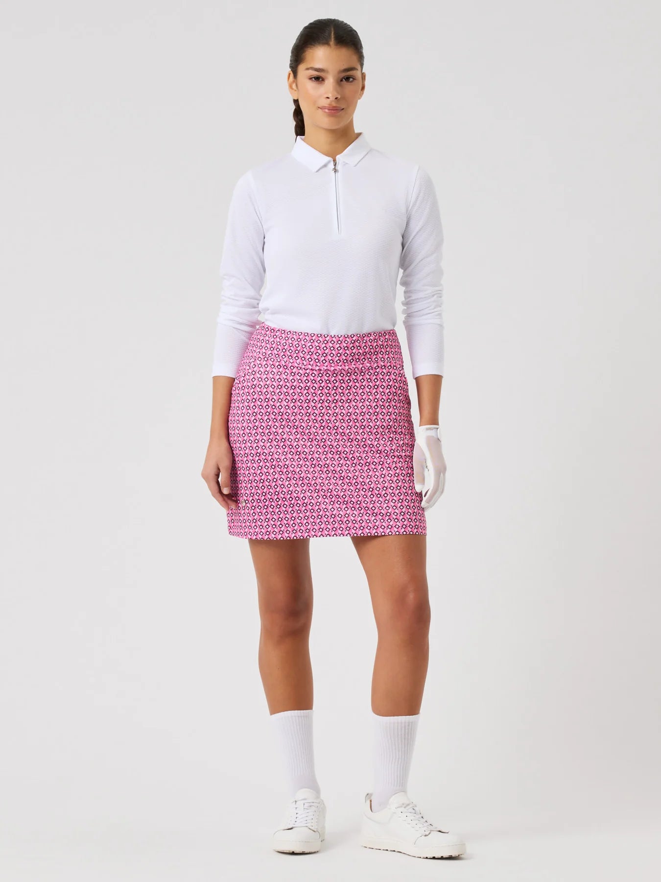 Sheermotion Skort 45 cm - 50 Geometric Palm Tree