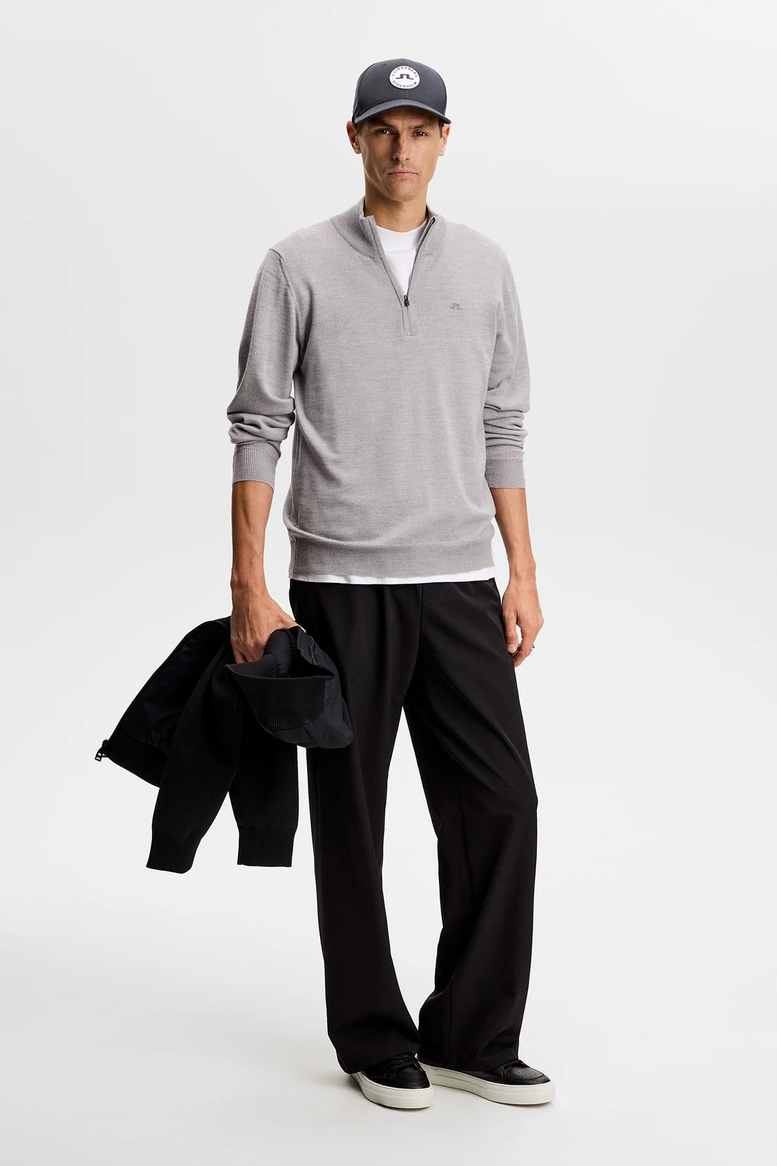 Kian Knitted Sweater - Grey Melange