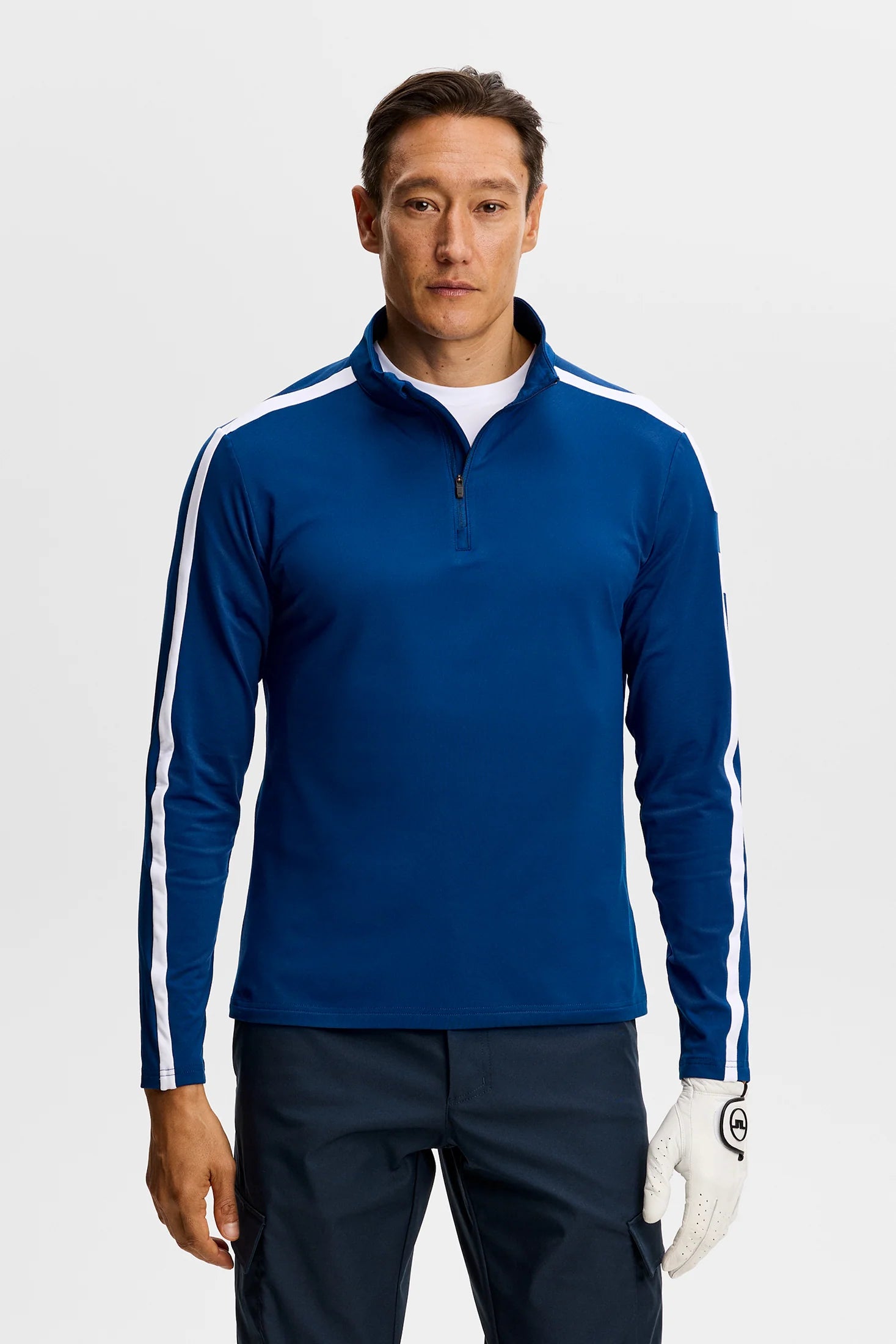 Keaton Quarter Zip Mid Layer - Estate Blue