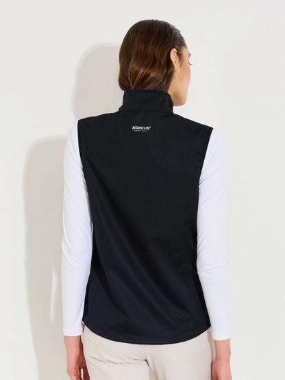 Lds Lytham softshell vest - black