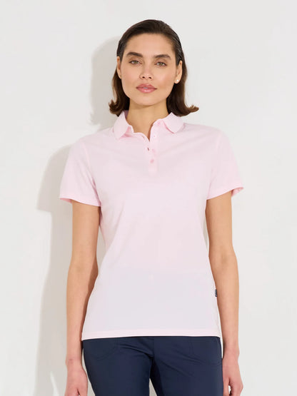 Lds Cray drycool polo - lt.pink