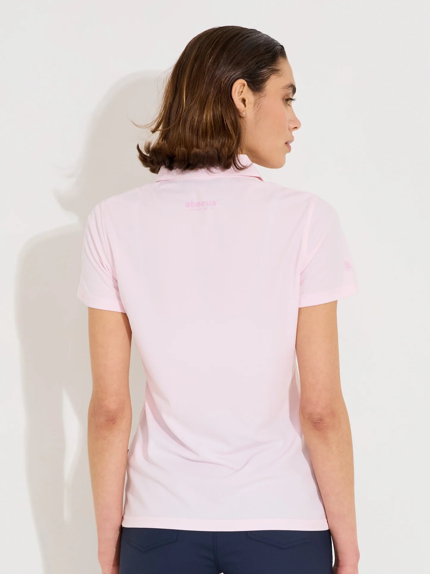 Lds Cray drycool polo - lt.pink